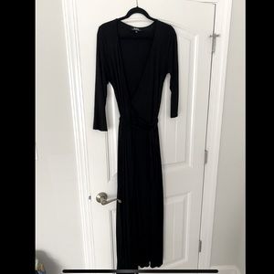 Black wrap dress
